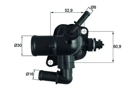 Thermostat, Kühlmittel MAHLE TI 251 88D