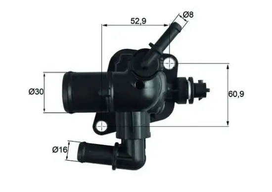 Thermostat, Kühlmittel MAHLE TI 251 88D Bild Thermostat, Kühlmittel MAHLE TI 251 88D
