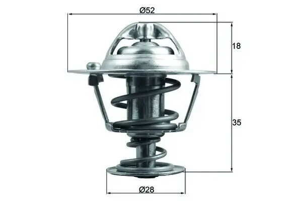 Thermostat, Kühlmittel MAHLE TX 184 78D