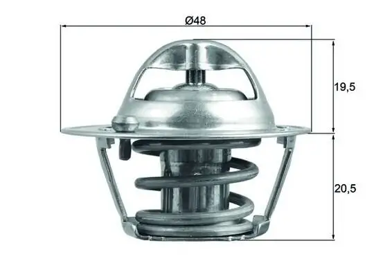 Thermostat, Kühlmittel MAHLE TX 204 82D