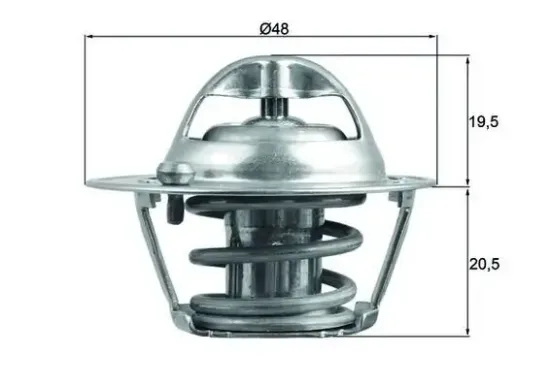 Thermostat, Kühlmittel MAHLE TX 204 82D Bild Thermostat, Kühlmittel MAHLE TX 204 82D