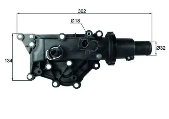 Thermostat, Kühlmittel MAHLE TH 59 89 Bild Thermostat, Kühlmittel MAHLE TH 59 89