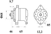 Generator 14 V MAHLE MG 127 Bild Generator 14 V MAHLE MG 127