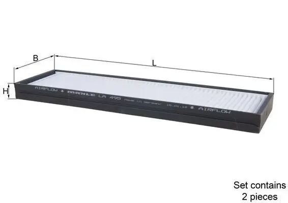 Filter, Innenraumluft MAHLE LA 495/S