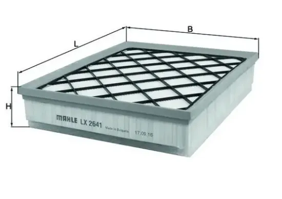 Luftfilter MAHLE LX 2641 Bild Luftfilter MAHLE LX 2641