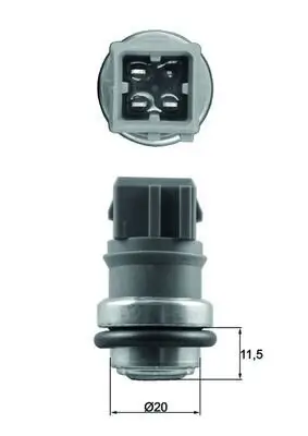 Sensor, Kühlmitteltemperatur MAHLE TSE 31
