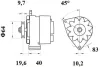 Generator 14 V MAHLE MG 94 Bild Generator 14 V MAHLE MG 94