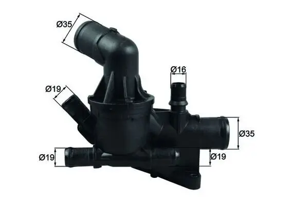 Thermostat, Kühlmittel MAHLE TH 54 80