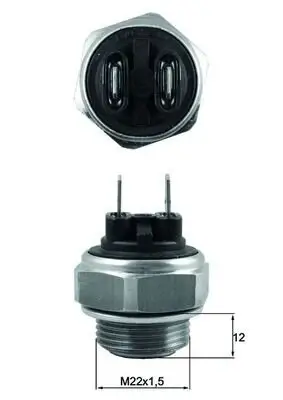 Temperaturschalter, Kühlerlüfter MAHLE TSW 63