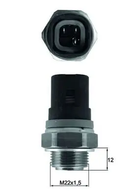 Temperaturschalter, Kühlerlüfter MAHLE TSW 67