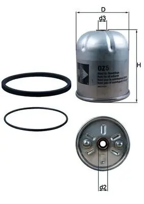 Thermostat, Kühlmittel MAHLE TX 202 90D Bild Thermostat, Kühlmittel MAHLE TX 202 90D