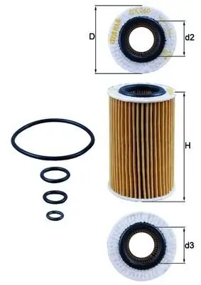 Ölfilter MAHLE OX 260D