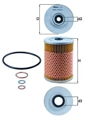 Ölfilter MAHLE OX 32D Bild Ölfilter MAHLE OX 32D