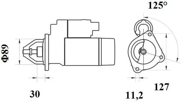 Starter 24 V 4,0 kW MAHLE MS 766 Bild Starter 24 V 4,0 kW MAHLE MS 766