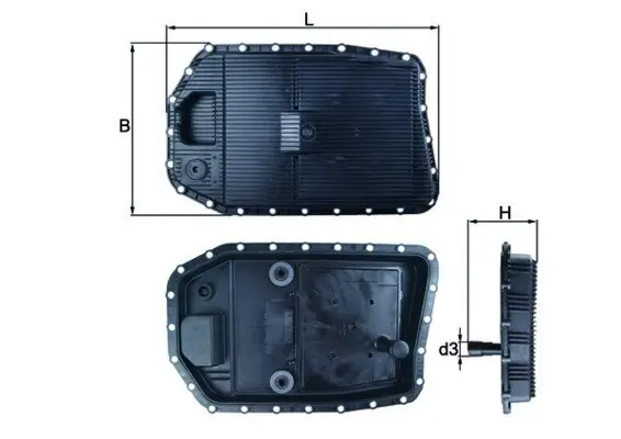 Ölwanne, Automatikgetriebe MAHLE HX 154