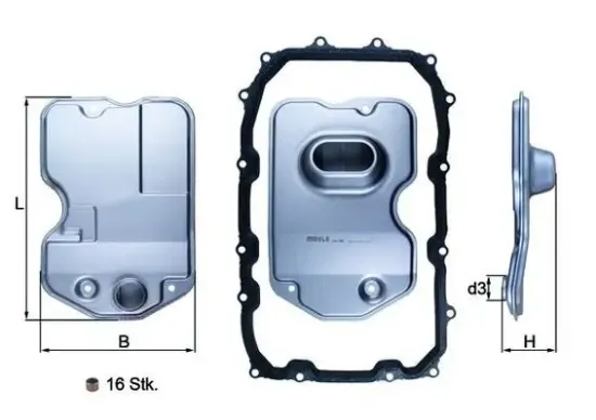 Hydraulikfilter, Automatikgetriebe MAHLE HX 160KIT Bild Hydraulikfilter, Automatikgetriebe MAHLE HX 160KIT