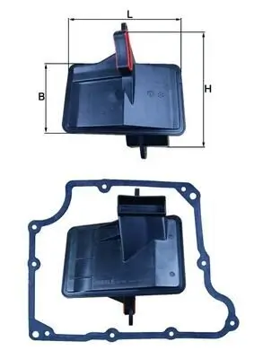 Hydraulikfilter, Automatikgetriebe MAHLE HX 166D