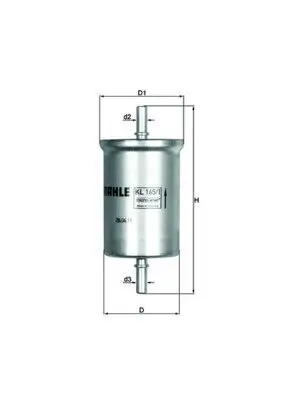Kraftstofffilter MAHLE KL 165/1