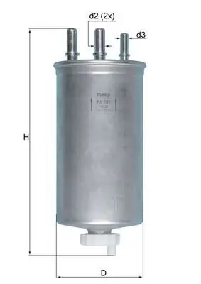 Kraftstofffilter MAHLE KL 781 Bild Kraftstofffilter MAHLE KL 781