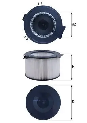 Filter, Innenraumluft MAHLE LA 65