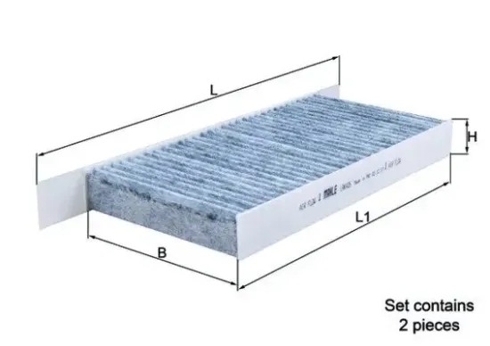 Filter, Innenraumluft MAHLE LAK 426/S Bild Filter, Innenraumluft MAHLE LAK 426/S