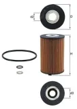 Ölfilter MAHLE OX 1158D