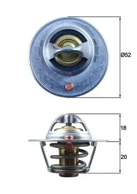 Thermostat, Kühlmittel MAHLE TX 185 82D Bild Thermostat, Kühlmittel MAHLE TX 185 82D