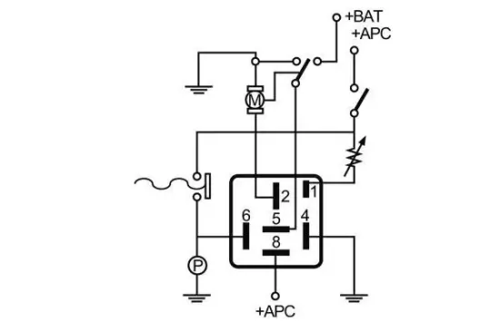 Relais, Wisch-Wasch-Intervall MAHLE MT 24 Bild Relais, Wisch-Wasch-Intervall MAHLE MT 24