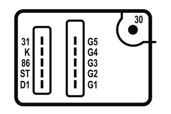 Steuergerät, Glühzeit MAHLE MHG 21 Bild Steuergerät, Glühzeit MAHLE MHG 21