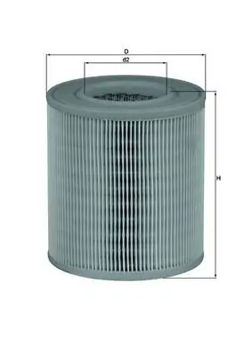 Luftfilter MAHLE LX 1253 Bild Luftfilter MAHLE LX 1253