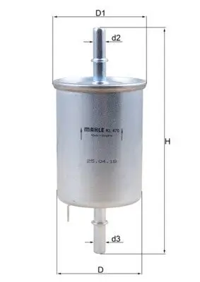 Kraftstofffilter MAHLE KL 470