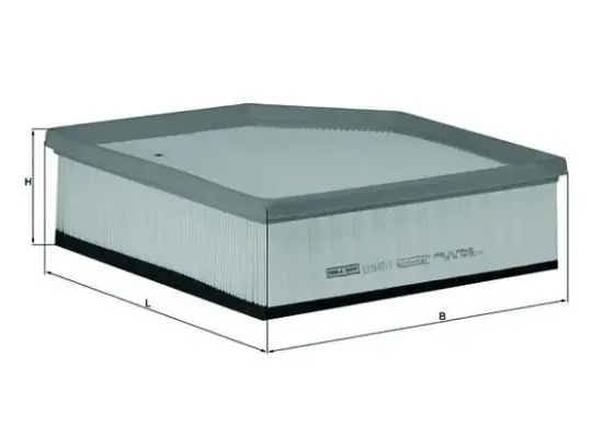 Luftfilter MAHLE LX 1607/1 Bild Luftfilter MAHLE LX 1607/1