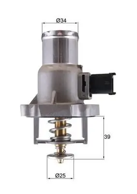 Thermostat, Kühlmittel MAHLE TM 55 105