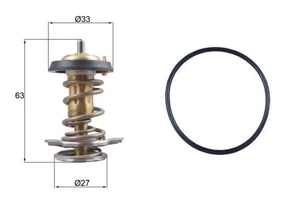 Thermostat, Kühlmittel MAHLE TX 264 82D