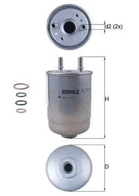 Kraftstofffilter MAHLE KL 752/5D