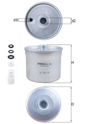 Kraftstofffilter MAHLE KL 468 Bild Kraftstofffilter MAHLE KL 468