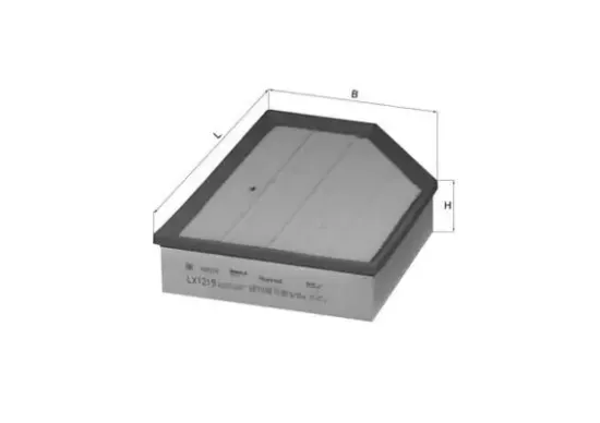 Luftfilter MAHLE LX 1219 Bild Luftfilter MAHLE LX 1219