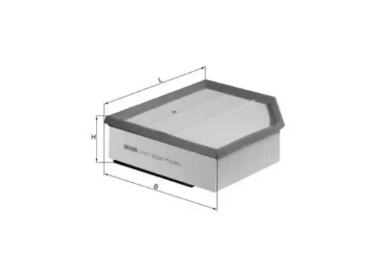 Luftfilter MAHLE LX 1289/1 Bild Luftfilter MAHLE LX 1289/1