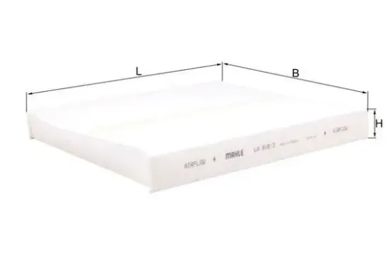 Filter, Innenraumluft MAHLE LA 816/3 Bild Filter, Innenraumluft MAHLE LA 816/3