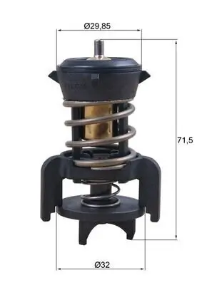 Thermostat, Kühlmittel MAHLE TX 251 94D