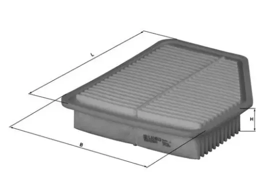 Luftfilter MAHLE LX 1613 Bild Luftfilter MAHLE LX 1613
