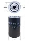 Ölfilter MAHLE OC 27