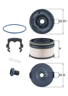 Kraftstofffilter MAHLE KX 568KIT Bild Kraftstofffilter MAHLE KX 568KIT