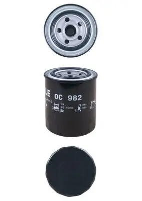 Ölfilter MAHLE OC 982 Bild Ölfilter MAHLE OC 982