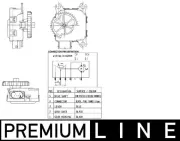 Stellelement, Mischklappe MAHLE AA 14 000P