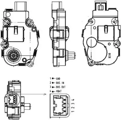 Stellelement, Mischklappe MAHLE AA 18 000P Bild Stellelement, Mischklappe MAHLE AA 18 000P