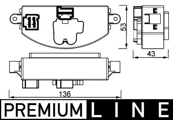 Regler, Innenraumgebläse MAHLE ABR 106 000P