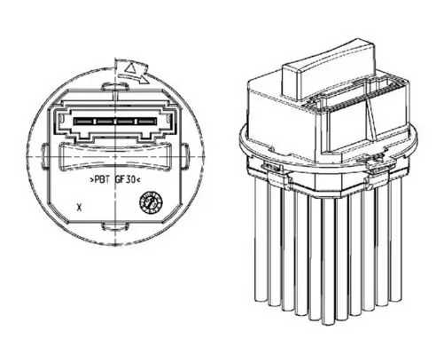 Regler, Innenraumgebläse MAHLE ABR 21 000P Bild Regler, Innenraumgebläse MAHLE ABR 21 000P