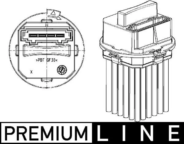 Regler, Innenraumgebläse MAHLE ABR 21 000P