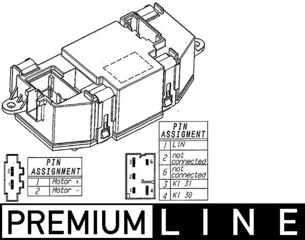 Regler, Innenraumgebläse MAHLE ABR 56 000P